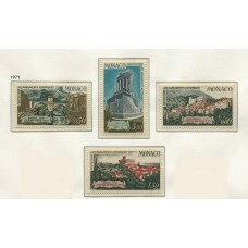 MONACO 1971 Yv. 851/4 SERIE COMPLETA DE ESTAMPILLAS MINT